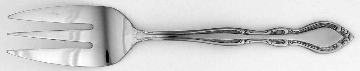 Larondine (Stainless) Medium Solid Cold Meat Serving Fork by Present-1