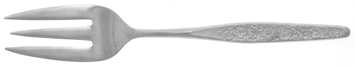 Marguerite (Stainless) Medium Solid Cold Meat Serving Fork by Present-1