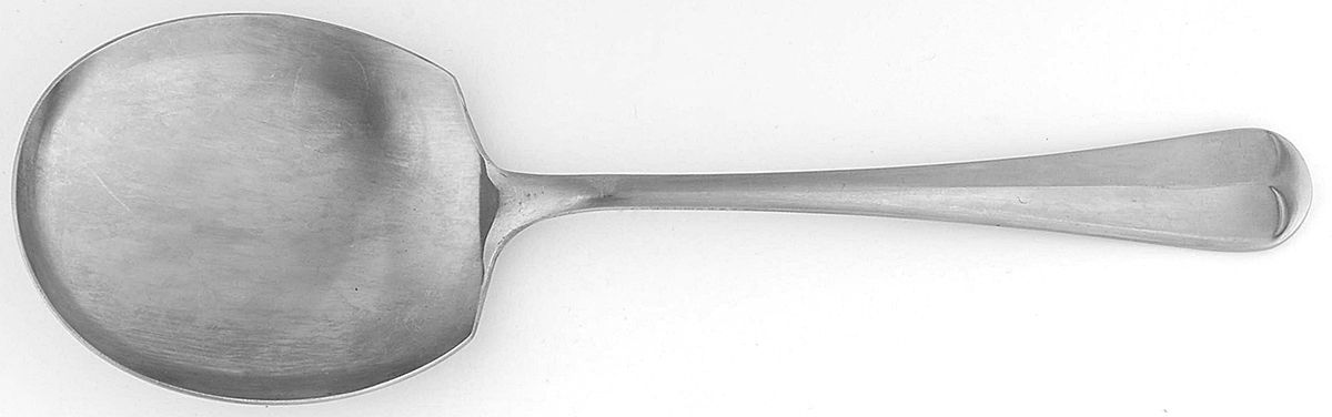 Mount Vernon (Stainless) Solid Smooth Casserole Spoon by Present-1