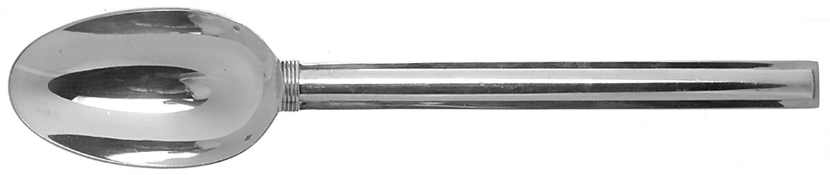 Cannes (Sterling) Solid Serving Spoon by Puiforcat-1