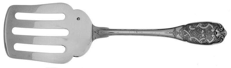 Elysee (Sterling, No Monograms) Large Solid Fish Serving Fork by Puiforcat-1