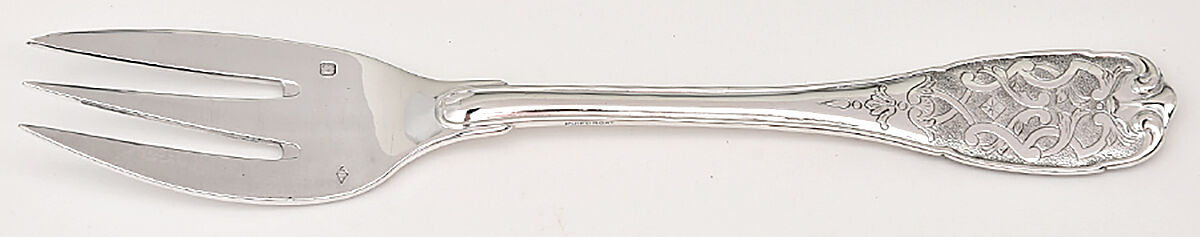 Elysee (Sterling, No Monograms) Individual Salad Fork by Puiforcat-1