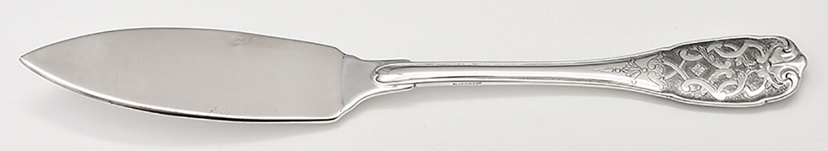 Elysee (Sterling, No Monograms) Individual Solid Fish Knife by Puiforcat-1