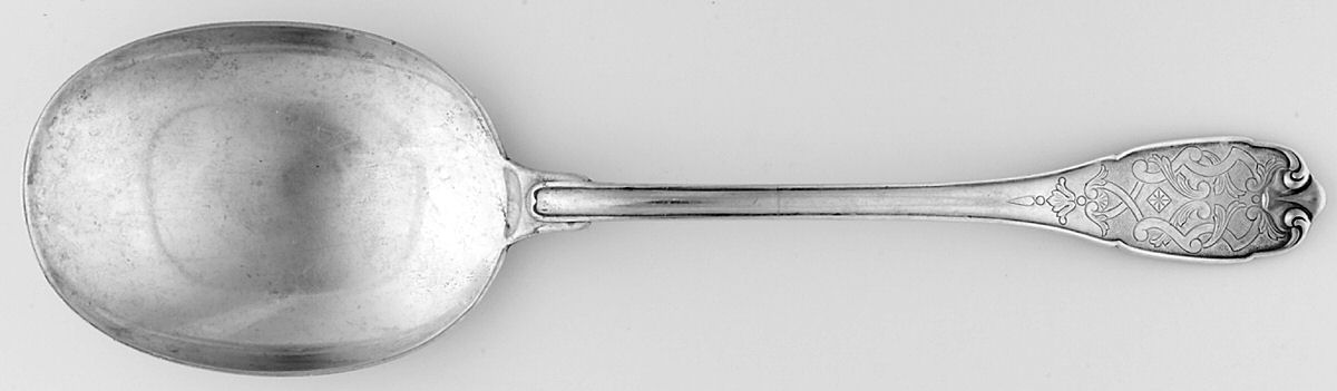 Elysee (Sterling, No Monograms) Solid Rice Spoon by Puiforcat-1