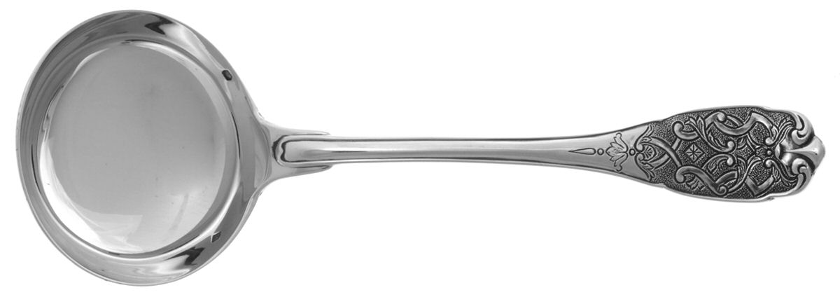 Elysee (Sterling, No Monograms) Solid Piece Cream Ladle by Puiforcat-1