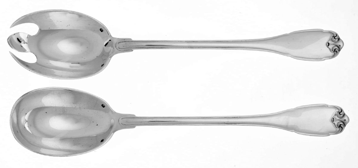 Vauban (Sterling, 1990) (2 Pc) Solid Salad Set by Puiforcat-1