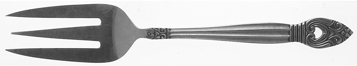 Coronet (Stainless) Medium Solid Cold Meat Serving Fork by Present-1