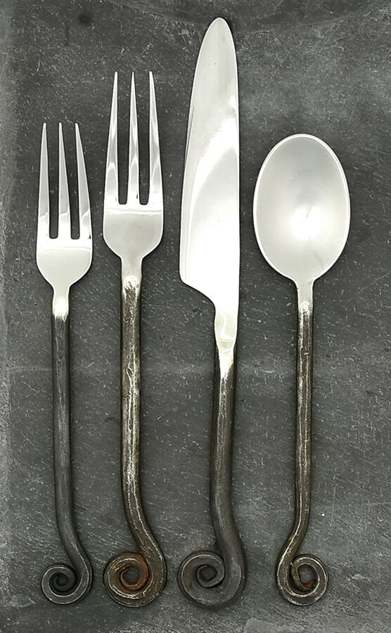 Fiddlehead (Stainless) 4 Piece Place Setting by Pottery Barn-1