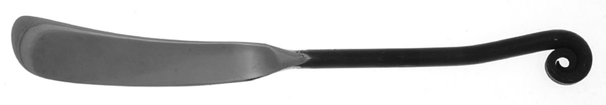Fiddlehead (Stainless) Flat Handle Master Butter Knife by Pottery Barn-1