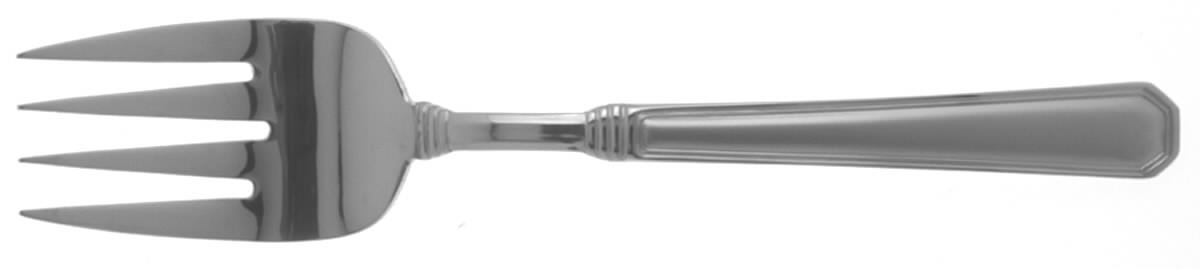 Satin Providence (Stainless, 18-8) Medium Solid Cold Meat Serving Fork by Pfaltzgraff-1