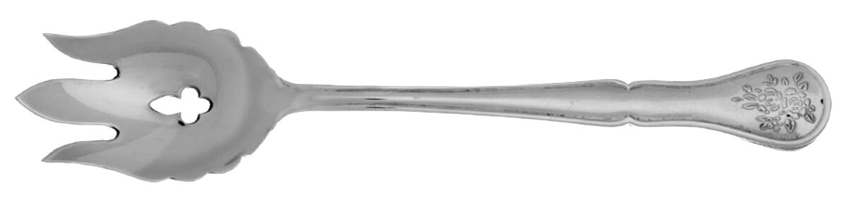 Tea Rose (Stainless) Vegetable Serving Fork Solid  HC by Pfaltzgraff-1
