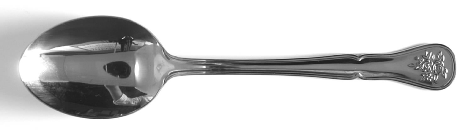 Tea Rose (Stainless) Place/Oval Soup Spoon by Pfaltzgraff-1