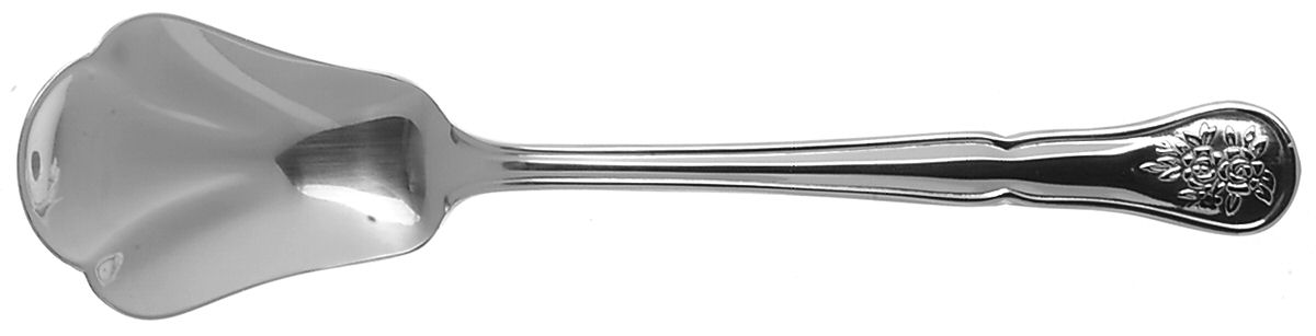 Tea Rose (Stainless) Sugar Shell Spoon by Pfaltzgraff-1
