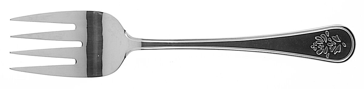 Yorktowne (Stainless) Medium Solid Cold Meat Serving Fork by Pfaltzgraff-1