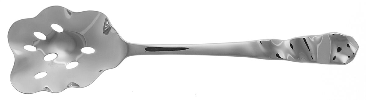 Lettuce (Stainless) Pierced Solid Serving Spoon by Pottery Barn-1