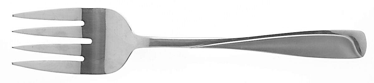 Satin Echo Medium Solid Cold Meat Serving Fork by Pfaltzgraff-1