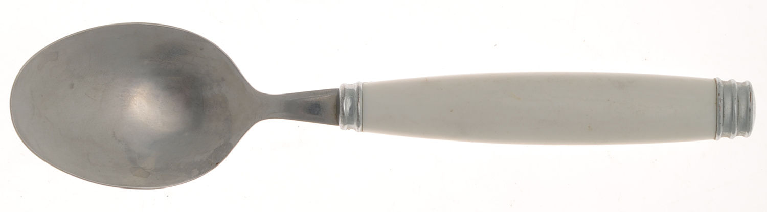 Tabletones-White Place/Oval Soup Spoon by Pfaltzgraff-1