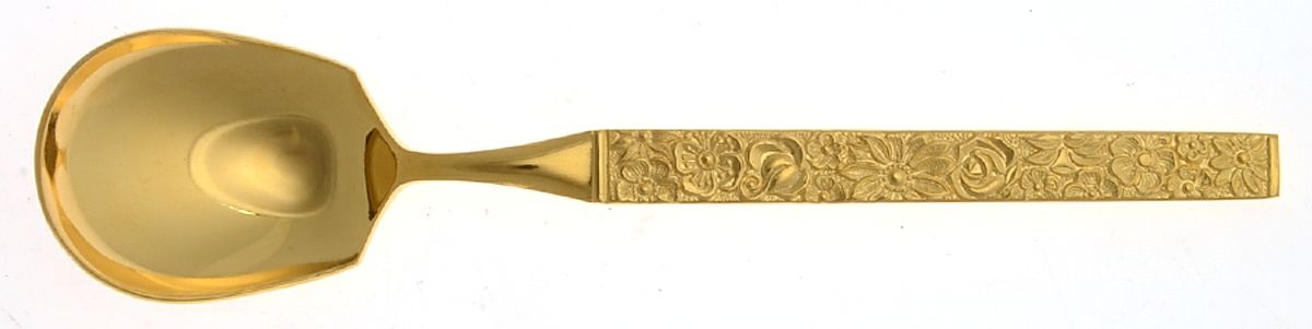 Florentine-Gold (Gold Electroplate) Sugar Spoon by Present-1