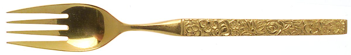 Florentine-Gold (Gold Electroplate) Fork by Present-1