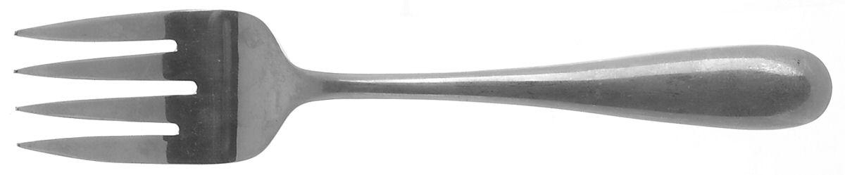 Springwater (Stainless) Medium Solid Cold Meat Serving Fork by Pfaltzgraff-1
