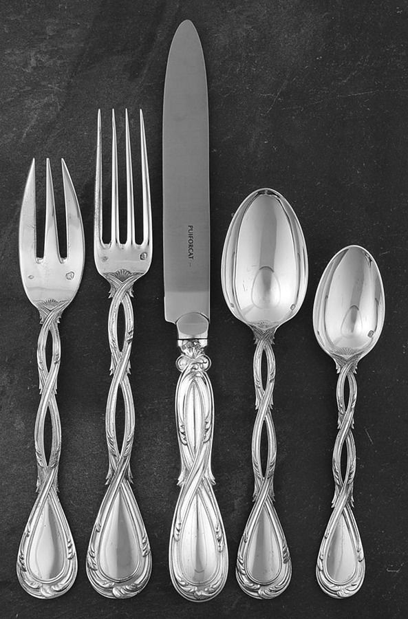 Royal (Sterling) 5 Piece Dinner Size Setting by Puiforcat-1
