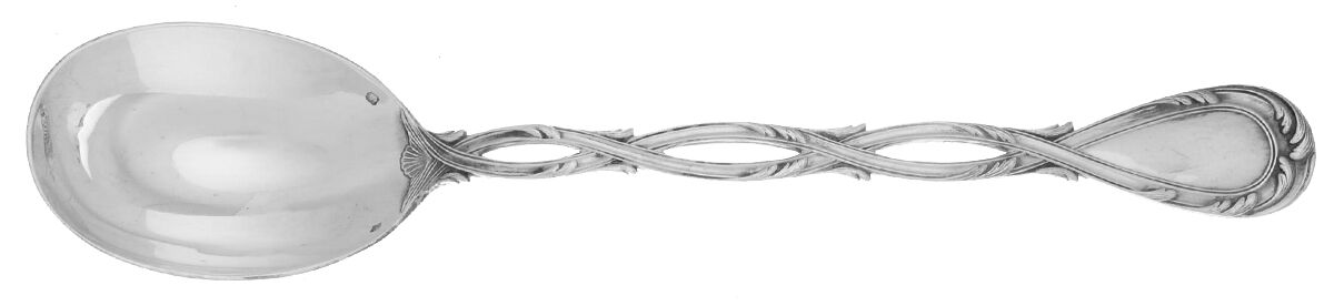 Royal (Sterling) Solid Salad Serving Spoon by Puiforcat-1