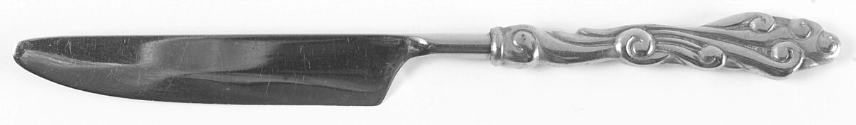 Wave (Pewter) New French Solid Knife by Pottery Barn-1