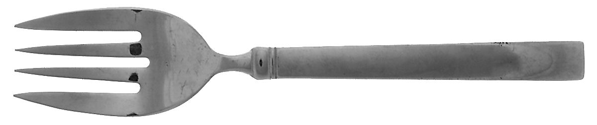 Peyton (Stainless) Large Solid Cold Meat Serving Fork by Pfaltzgraff-1