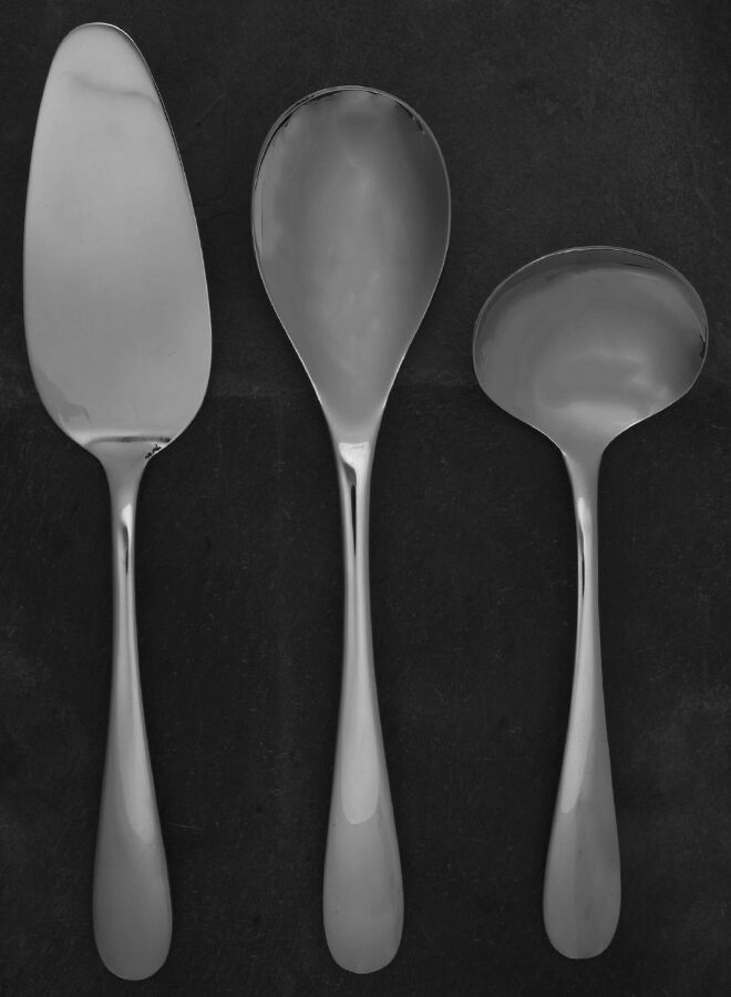 Sonya (Stainless, 18-8) 3 Piece Completer Set by Pfaltzgraff-1