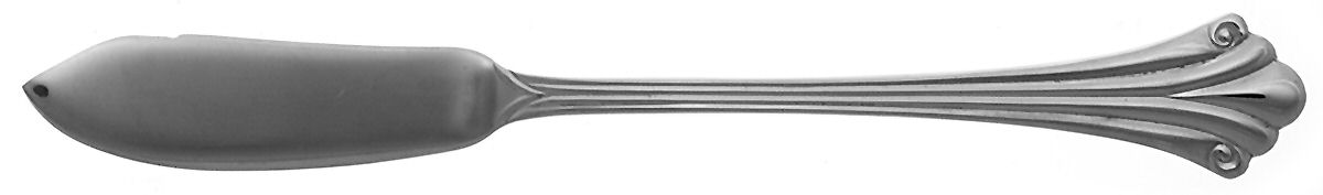 Warrington (Stainless) Flat Handle Master Butter Knife by Pfaltzgraff-1