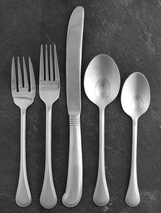 Satin Sturbridge (Stainless) 5 Piece Place Setting by Pfaltzgraff-1