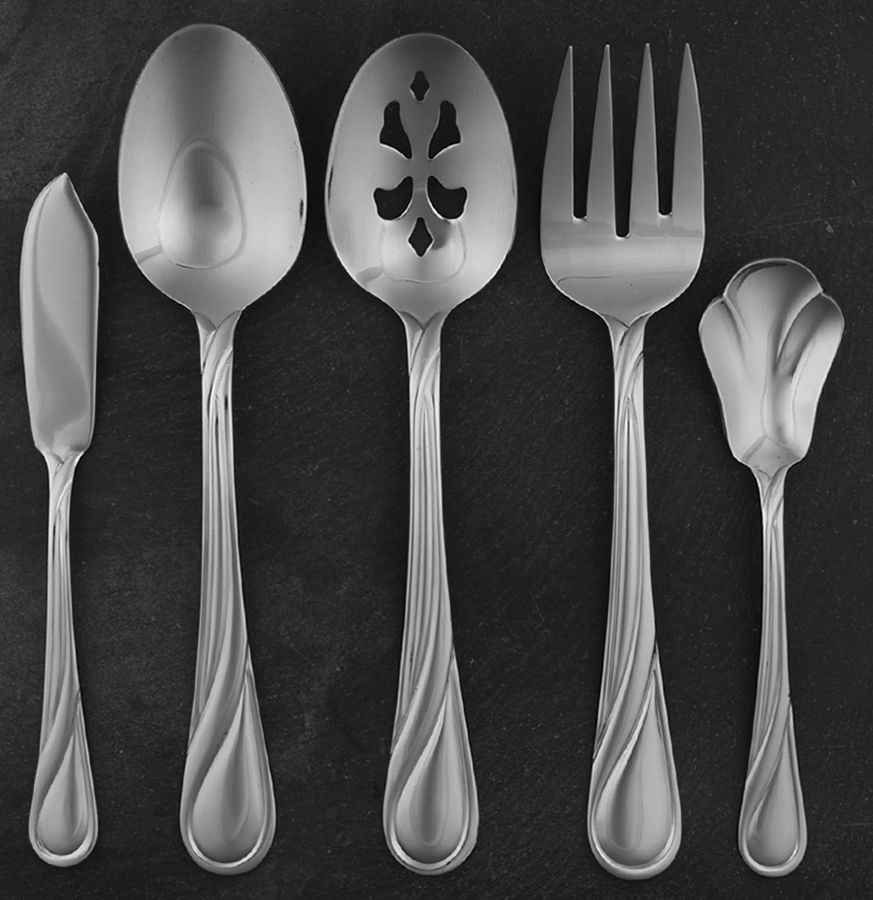 Glennbrook (Stainless) 5 Piece Hostess Set by Pfaltzgraff-1