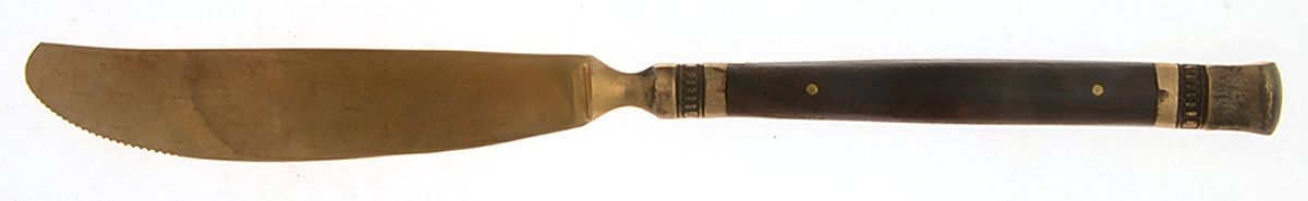 Rosewood (Bronze) Modern Solid Knife by Pottery Barn-1