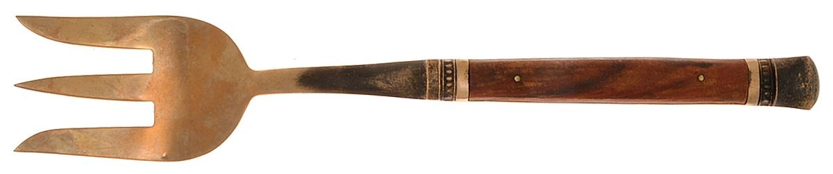 Rosewood (Bronze) Solid Serving Fork by Pottery Barn-1