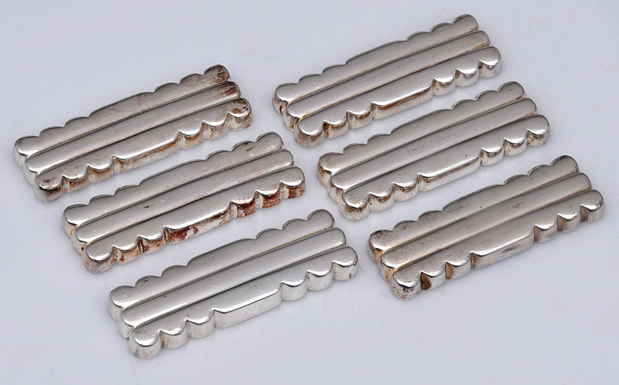 Nantes (Silverplate) Knife Rest - Set of 6 by Puiforcat-1