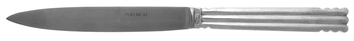 Nantes (Silverplate) Modern Hollow Knife by Puiforcat-1
