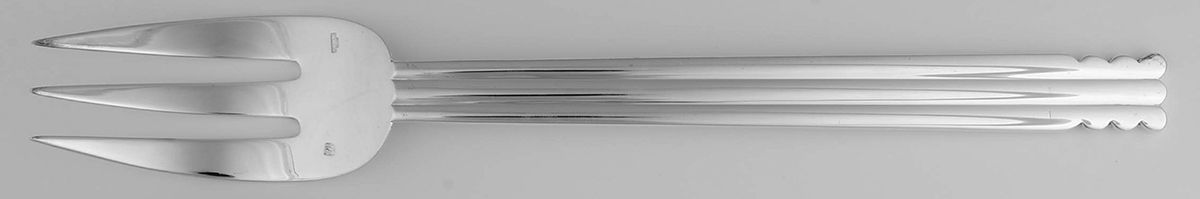 Nantes (Silverplate) Solid Serving Fork by Puiforcat-1