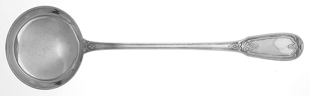 Lavalliere (Silverplate) Solid Soup Ladle by Puiforcat-1