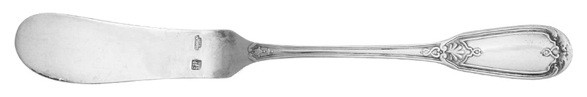 Lavalliere (Silverplate) Flat Handle Butter Spreader by Puiforcat-1