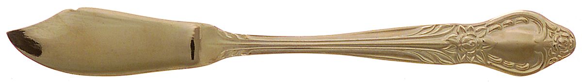 Antoinette (Gold Electroplate) Flat Handle Master Butter Knife by Present-1