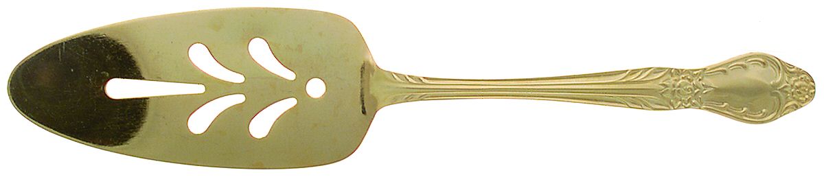 Antoinette (Gold Electroplate) Solid Pierced Pie Server by Present-1