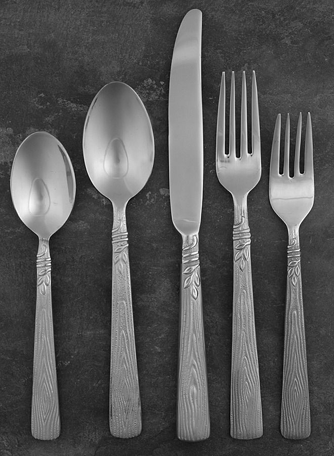 Naturewood (Stainless) 5 Piece Place Setting by Pfaltzgraff-1