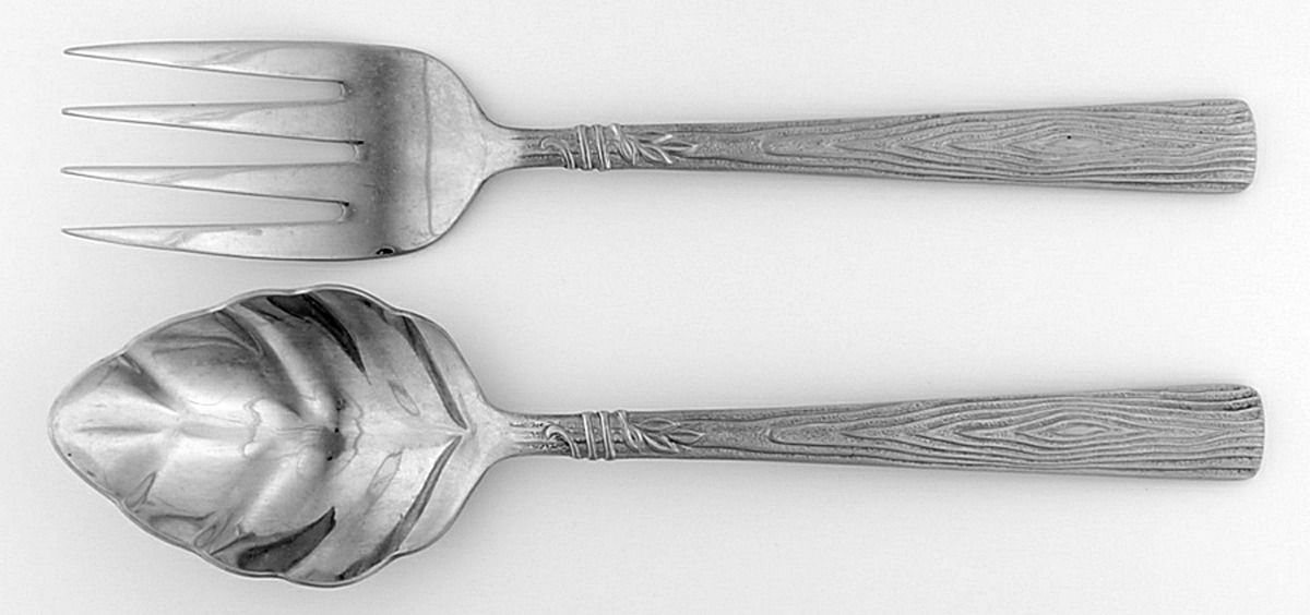 Naturewood (Stainless) (2 Pc) Solid Salad Set by Pfaltzgraff-1