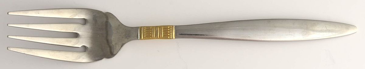 Golden Madrid (Stainless, Gold Accent) Individual Salad Fork by Pfaltzgraff-1