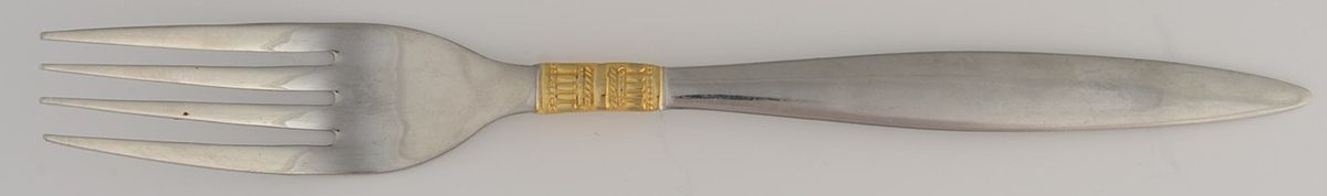 Golden Madrid (Stainless, Gold Accent) Fork by Pfaltzgraff-1