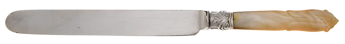 Flatware (Plated Bolster) Blunt Hollow Knife by Pearl Handle-1