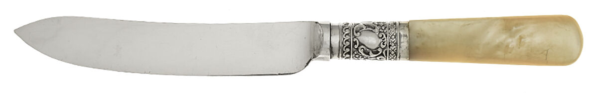 Flatware (Plated Bolster) Individual Fruit Knife with Silverplate Blade by Pearl Handle-1