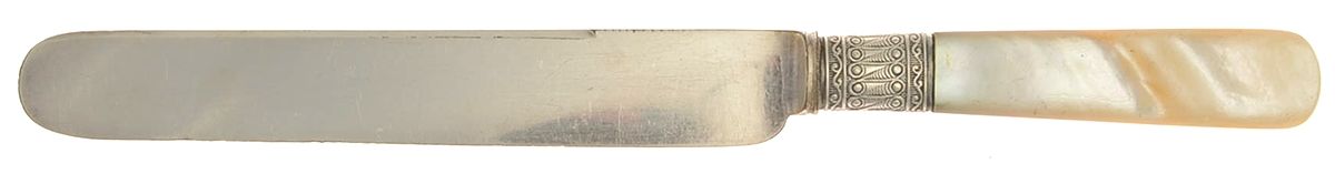 Flatware (Plated Bolster) Old French Hollow Knife by Pearl Handle-1