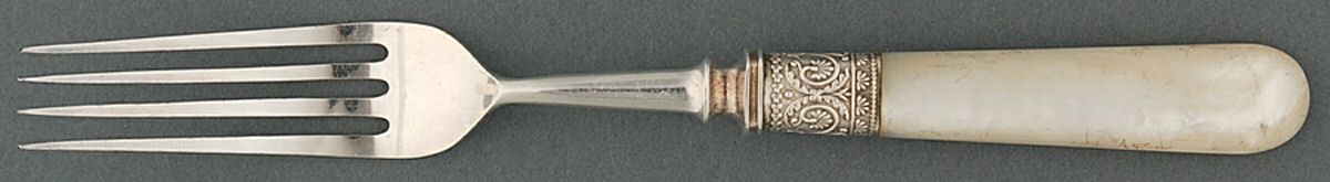 Flatware (Plated Bolster) Pearl Handle Individual Dessert Fork by Pearl Handle-1