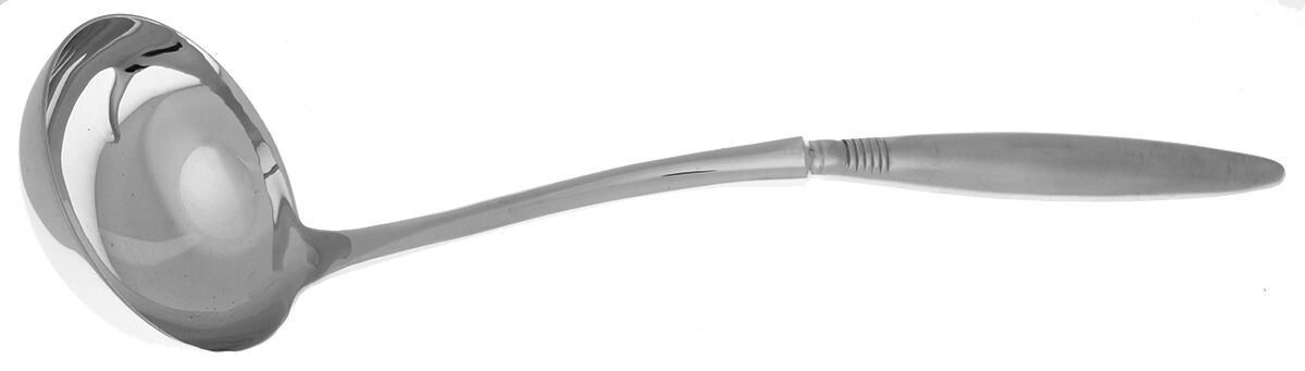 Satin Raleigh (Stainless) Soup Ladle with Stainless Bowl HC by Pfaltzgraff-1